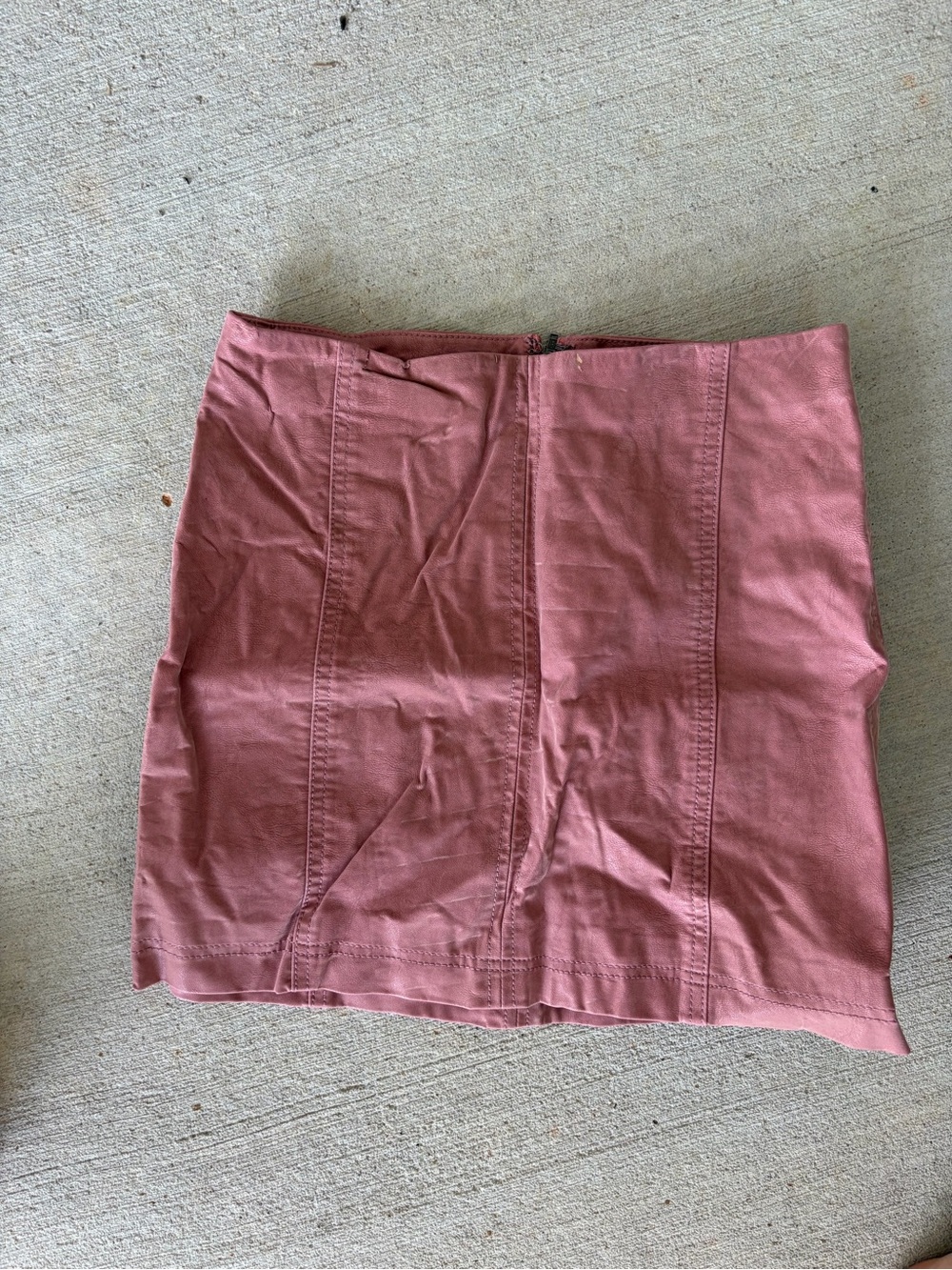 Free People Dusty Rose Paneled Mini Skirt